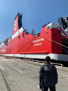 Intervention à bord du navire Corsica Linea